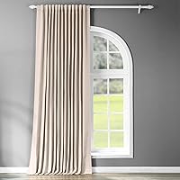 HPD Half Price Drapes Extra Wide Room Darkening Curtains for Bedroom & Living Room 100 X 84 (1 Panel), BOCH-120601-84-DW, Egg Nog