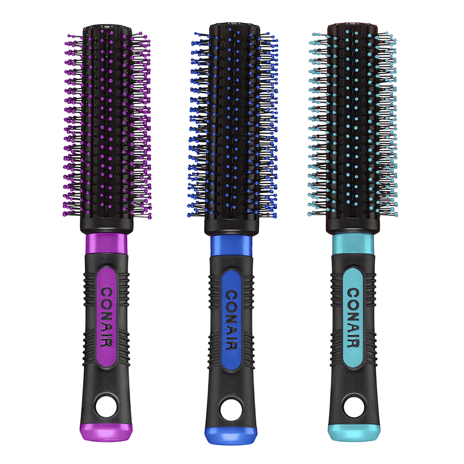 Conair Salon Results Round Brush for Blow-Drying, Hairbrush for Short to Medium Hair Length, Color May Vary, 1 Pack
