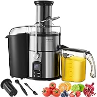 VEVOR Juicer Machine, 850W Motor Centrifugal Juice Extractor, Easy Clean Centrifugal Juicers, 4 in 1 Big Mouth Large 3