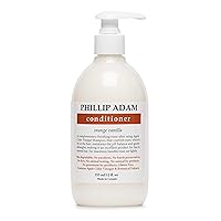 Phillip Adam Orange Vanilla Conditioner for Smooth and Shiny Hair - No Harsh Chemicals - Safe for Color Treated Hair - Delicious Natural Scent - 12 Ounce