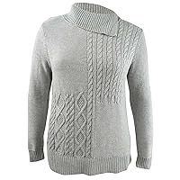 Charter Club Womens Patchwork Stitch Pullover Sweater