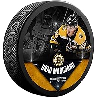 Brad Marchand Boston Bruins Unsigned Fanatics Exclusive Player Hockey Puck - Limited Edition of 1000 - Unsigned Pucks