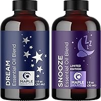 Relaxing Essential Oils for Diffusers for Home - Snooze and Dream Sleep Essential Oil Blends for Diffusers with Pure Essential Oils Including Lavender Roman Chamomile and Peppermint