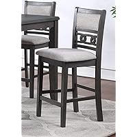 New Classic Furniture Gia Counter Chairs, Set of 2, Gray