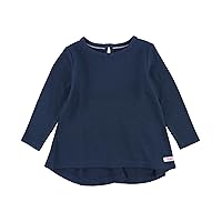 RuffleButts® Baby/Toddler Girls Long Sleeve High Low Top w/Bow