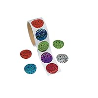 Fun Express - Prism Smile Face Stickers (100pc) - Stationery - Stickers - Stickers - Roll - 1 Piece