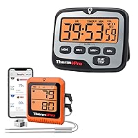 ThermoPro Wireless Meat Thermometer of 500FT+ThermoPro TM01 Kitchen Timers
