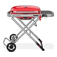 Traveler Portable Gas Grill, Red