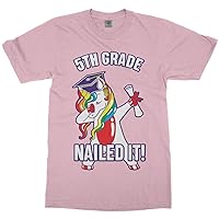 Dabbing Rainbow Unicorn 5th Grade Graduation Nailed It Youth T-Shirt
