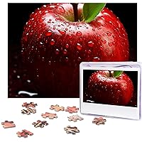 Red Fruit Puzzles 500 Pieces Personalized Jigsaw Puzzles with Storage Bag Photos Puzzle for Photos Challenging Picture Puzzle for Family Home Decor Jigsaw (20.4