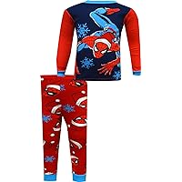 Boys Marvel Comics Spiderman Santa Christmas Cotton Pajama