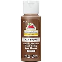 Apple Barrel Gloss Acrylic Paint in Assorted Colors (2-Ounce), 20354 Real Brown