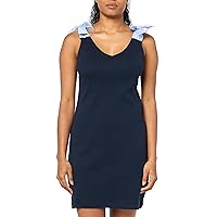 Tommy Hilfiger Women's Solid V-Neck Sleeveless Dress