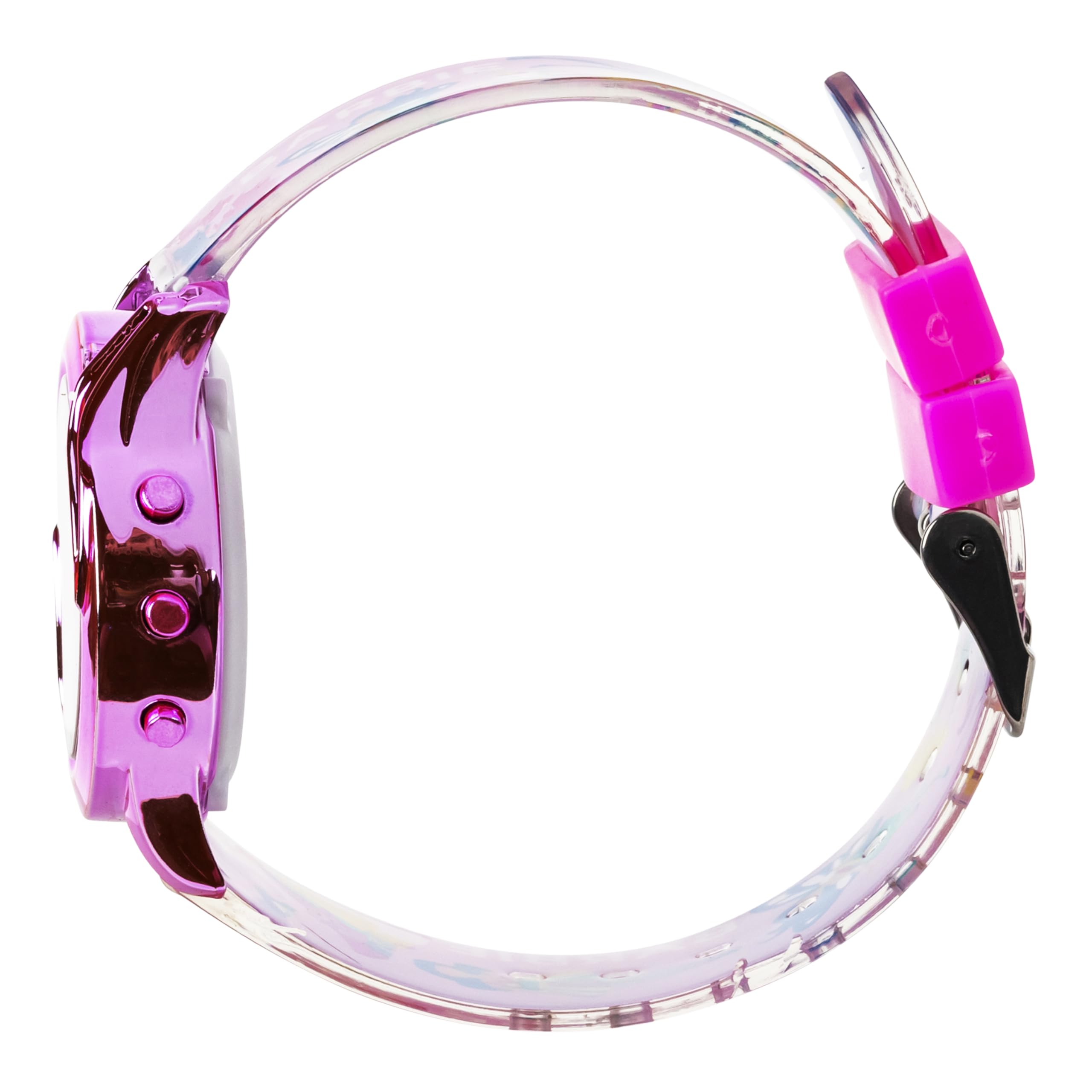 Accutime Barbie The Movie Digital LCD Quartz Kids Pink Watch for Girls with Pink Unicorn and Fairytale Barbie Band Strap (Model: BDT4124AZ)