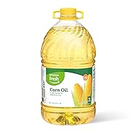 Amazon Fresh, Corn Oil, 128 Fl Oz (Previously Happy Belly, Packaging May Vary)