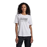 G-STAR RAW Women's Raw Graphic Logo Slim Fit T-Shirt