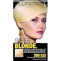 L'Oreal Paris Super Blonde Creme Lightening Kit, 200 Bleach Blonde