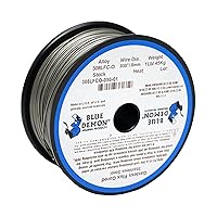Blue Demon 308LFC-O X .030 X 1# Spool stainless steel flux cored gasless welding wire