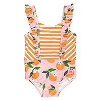 RuffleButts® Baby/Toddler Girls Ruffle Strap One Piece Swimsuit w/UPF 50+ Sun Protection