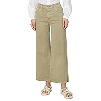 AG Women's Saige High Rise Straight Wide Leg in Sulfur Dried Parsley
