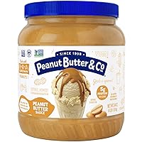Peanut Butter & Co. Peanut Butter Sauce, for Smoothies Shakes & Ice Cream (1 Pack), Peanut Butter, 64 Oz