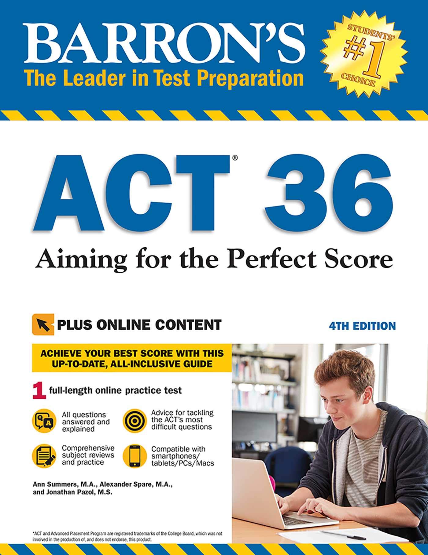 ACT 36 with Online Test: Aiming for the Perfect Score (Barron's Test Prep)