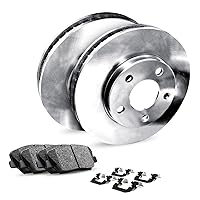 R1 Concepts Rear Brakes and Rotors Kit |Rear Brake Pads| Brake Rotors and Pads| Ceramic Brake Pads and Rotors |Hardware Kit |fits 2013-2018 Ford C-Max, Escape, Transit Connect