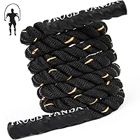Heavy Jump Ropes for Fitness 2LB/3LB/5LB,Weighted Adult Skipping Rope Exercise Battle Ropes for Men & Women,Total Body Workouts, Power Training in Gym to Improve Strength and Building Muscle