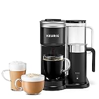K-Cafe SMART Single Serve K-Cup Pod Coffee, Latte and Cappuccino Maker, Black