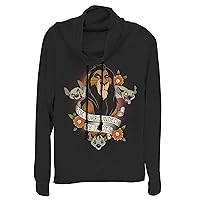 Fifth Sun Disney Lion King Surrounded Women's Cowl Neck Long Sleeve Knit Top