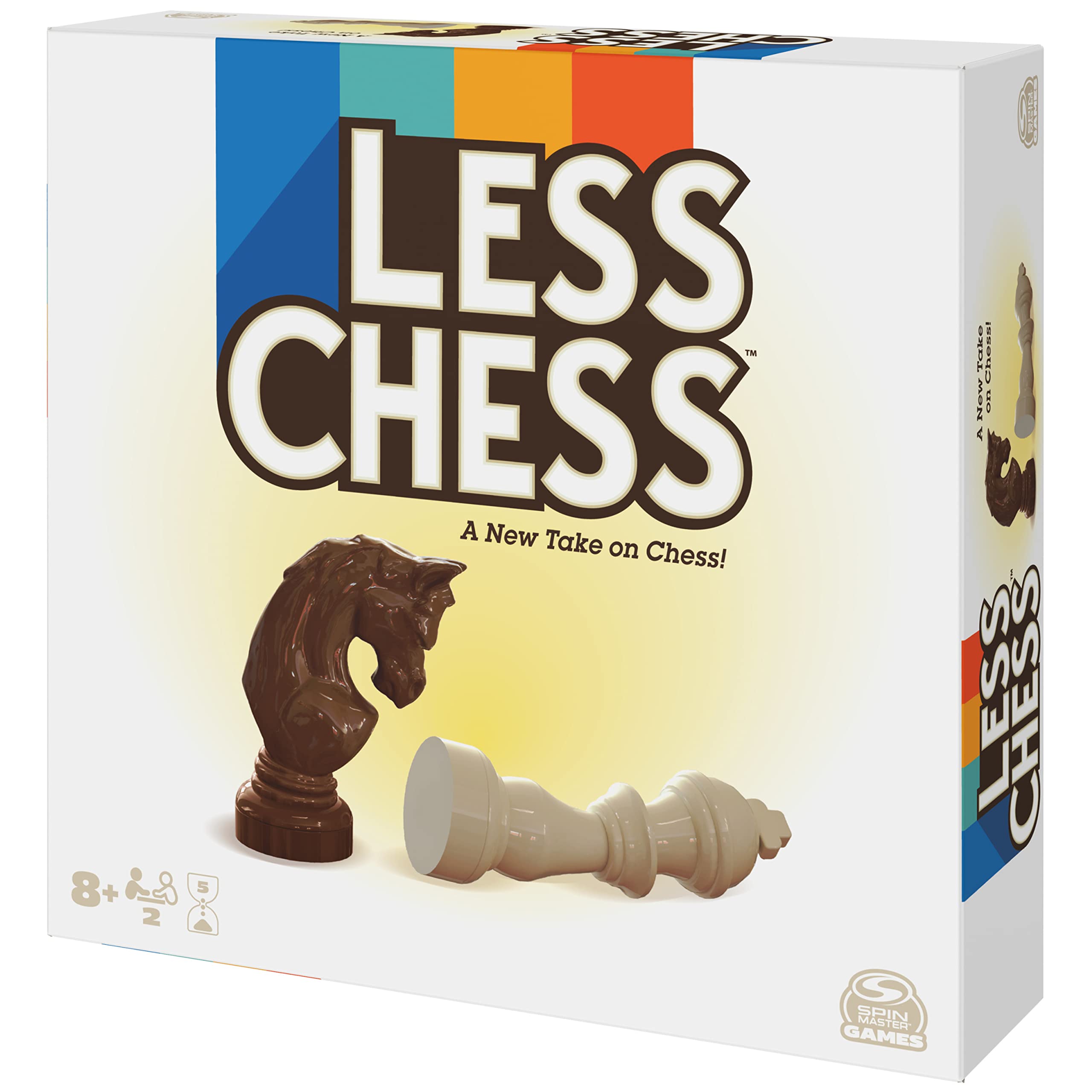Less Chess- A New Take on Chess from Spin Master Games 2-Player Adult Board Game with Chess Pieces Chess Set, for Adults and Kids Ages 8 and up