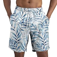 Mens Swimsuit Quick Dry Bathing Suits for Men Beach Shorts Lightweight Elastic Waist Swimming Trunks with Pocket