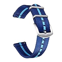 Quick Release Seatbelt Nylon Watchbands for Men and Women Multiple Colors 20mm 22mm Watch Strap