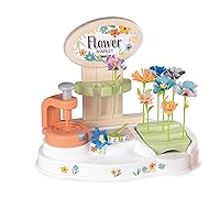 Smoby: Flower Market - Kids DIY 100 Piece Set, Build Your Own Fabric Flower Bouquets, Arts & Crafts for Ages 3+
