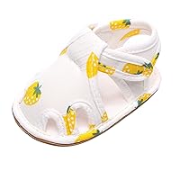 Baby Canvas Shoes Toddler First Walking Toddle Slippers Children Strawberry Print Cartoon Sandals Girls Boys Homeshoes