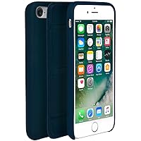 UDUO2G7VT95 Premium Leather Cell Phone Case for iPhone 8/7 - Deep Sea Blue, iPhone 7/8