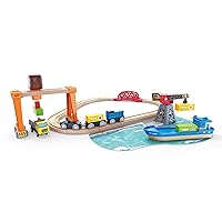 Lift & Load Harbor Set | Toy Train and Boat Set with Cranes, for Children Ages 3Y+