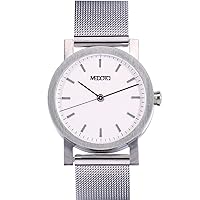 MEDOTA Stainless Steel Waterproof Watch Umbra Series Swiss Watch Quartz Womens Watch - No. 21301 (White)