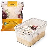 wisedry 5 LBS Silica Gel Flower Drying Crystals with Flower Drying Box