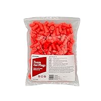 Foam Ear Plugs (100 Pair), Super-Soft Ear Plugs for Sleeping, Snoring, Noise, Ideal for Studying and Traveling, Ultimate Fit, Red