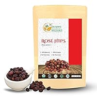 Herbs Botanica Rosehips Dried Organic Rose Hip Herbal Tea, Homemade Sauce, Jellies, Soups, Seasoning, Syrup Vitamin C Rich 100% Naturally Dried Rosa Canina Cynorrhodon 3.5 oz | Resealable Kraft Bag