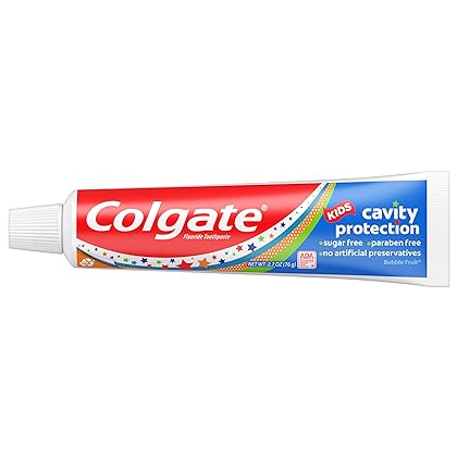 Colgate Kids Toothpaste Cavity Protection, Bubble Fruit, 2.7 ounces