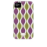 Case-Mate Claire Bella Designer Print Case for iPhone 4 - Hourglass Purple Passion - Retail Packaging - Purple