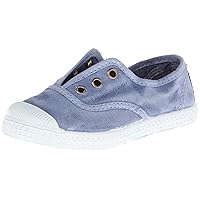 Cienta Kids Canvas Slip On Sneakers For Girls and Boys - Denim, 21 EU (5 M US Toddler)