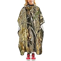 Camouflage Camo Hunting Forest Hair Cutting Cape for Kids Professional Barber Cape Waterproof Haircut Apron Hairdressing Accessories