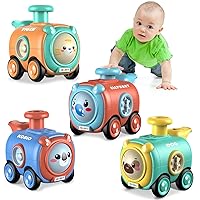 Car Toys for 1 2 3 Year Old Boy Press and Go Animal Train Toys for Toddlers 1-3 Year Old Baby Toys Birthday Gift Age 12-18 Months Pre-Kindergarten Preschool Gift