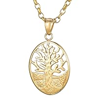 Morella Ladies necklace with Tree of Life Pendant 27.56 inch (70 cm) in a Jewellery bag