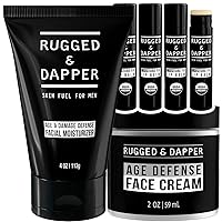 Age + Damage Defense Facial Moisturizer, Age Defense Face Cream and Moisture Fix Lip Balm Bundle