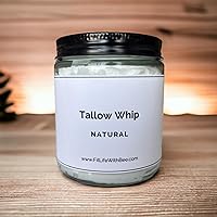 9oz Whipped Grass Fed Tallow Balm, Natural Baby Lotion, Eczema Relief Lotion, Odorless Tallow Moisturizer