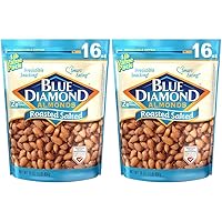 Blue Diamond Almonds, Roasted Salted, 16 Ounce (Pack of 2)